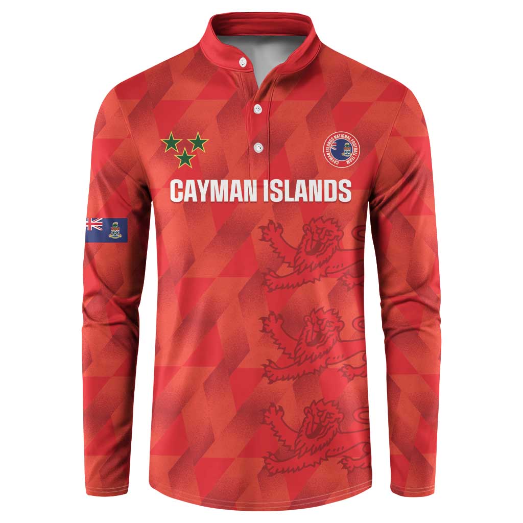 Custom Cayman Islands Football Button Sweatshirt 2025 Go Champions - Wonder Print Shop