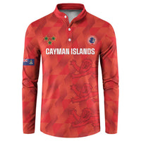 Custom Cayman Islands Football Button Sweatshirt 2025 Go Champions - Wonder Print Shop