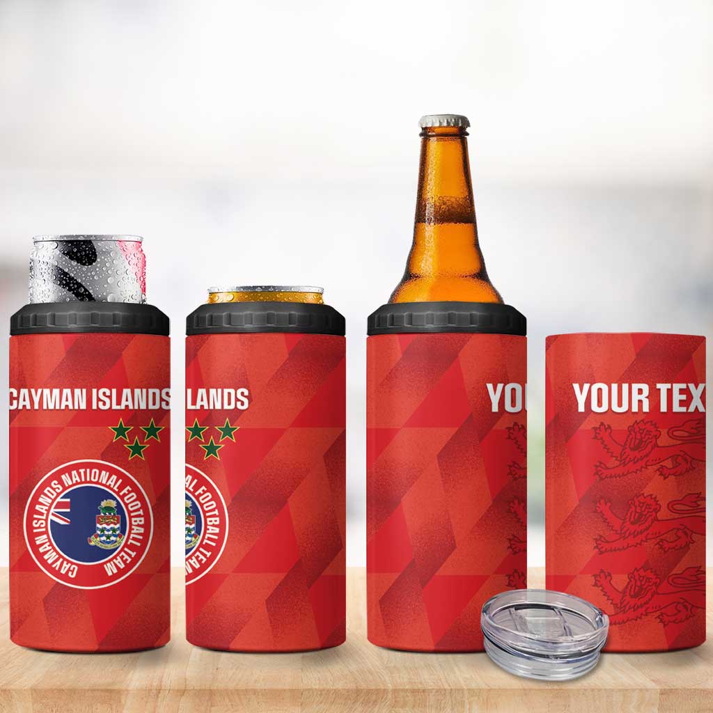 Custom Cayman Islands Football 4 in 1 Can Cooler Tumbler 2025 Go Champions