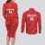 Custom Cayman Islands Football Couples Matching Long Sleeve Bodycon Dress and Long Sleeve Button Shirt 2025 Go Champions