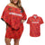 Custom Cayman Islands Football Couples Matching Off Shoulder Short Dress and Hawaiian Shirt 2025 Go Champions