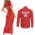 Custom Cayman Islands Football Couples Matching Short Sleeve Bodycon Dress and Long Sleeve Button Shirt 2025 Go Champions