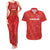 Custom Cayman Islands Football Couples Matching Tank Maxi Dress and Hawaiian Shirt 2025 Go Champions