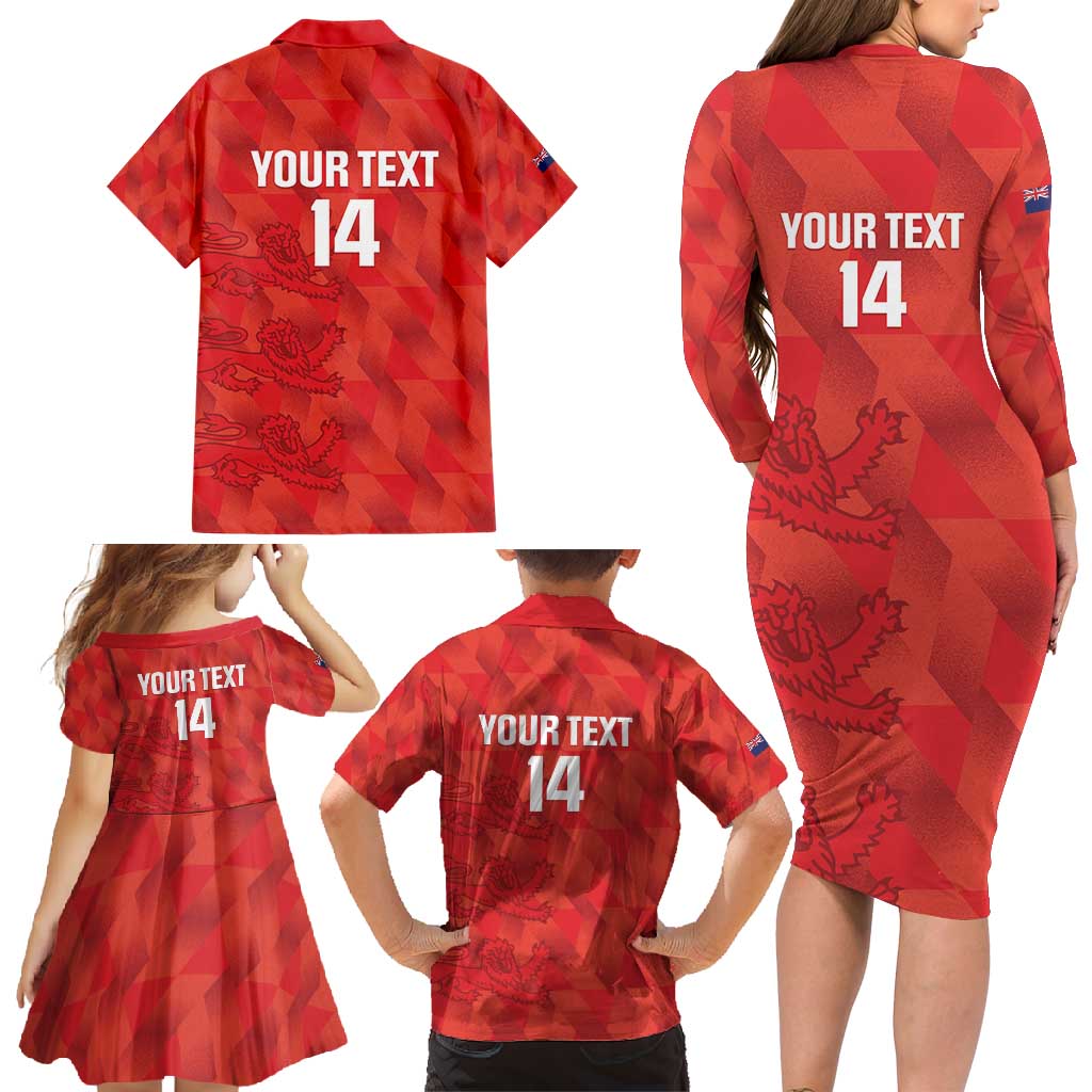 Custom Cayman Islands Football Family Matching Long Sleeve Bodycon Dress and Hawaiian Shirt 2025 Go Champions - Wonder Print Shop