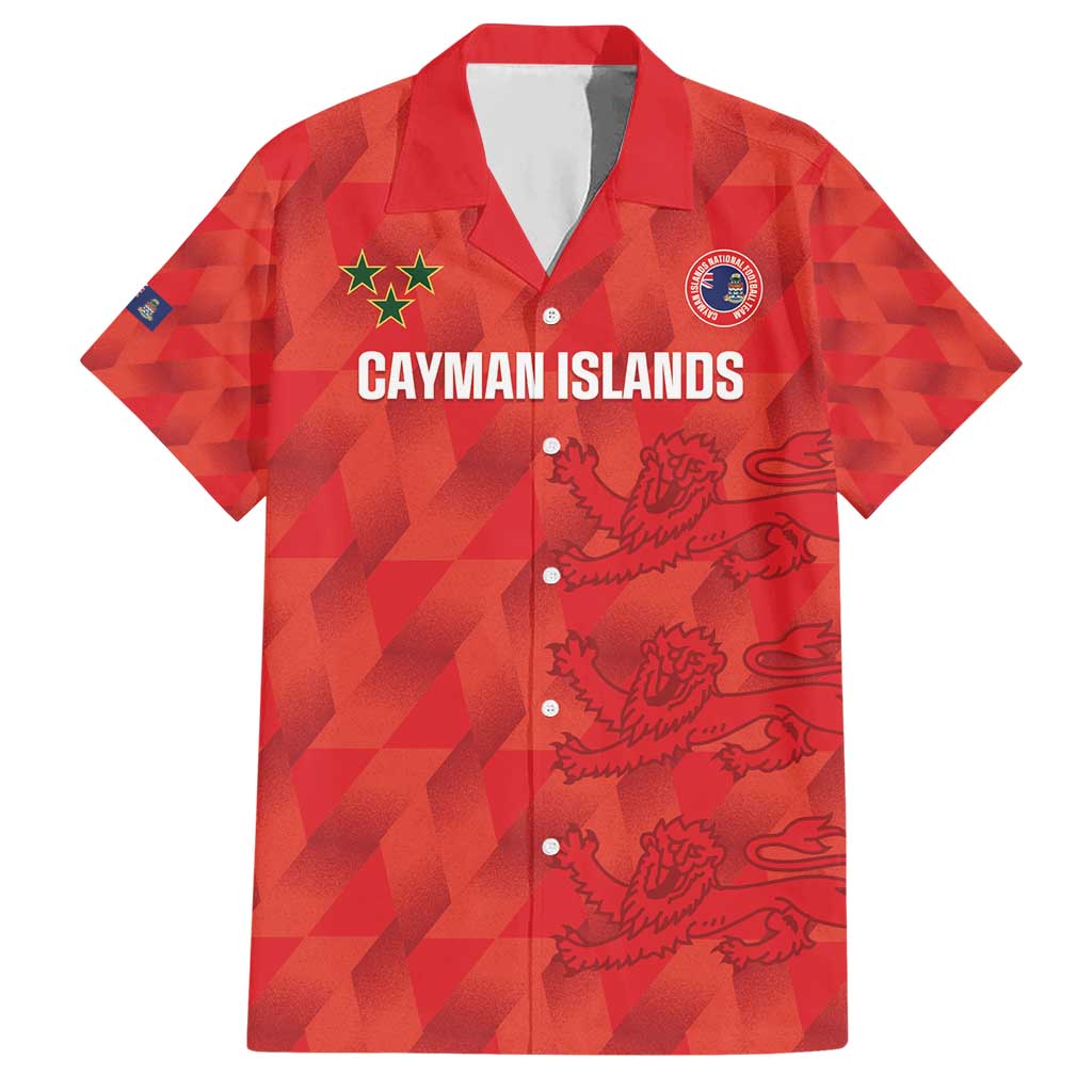 Custom Cayman Islands Football Hawaiian Shirt 2025 Go Champions - Wonder Print Shop