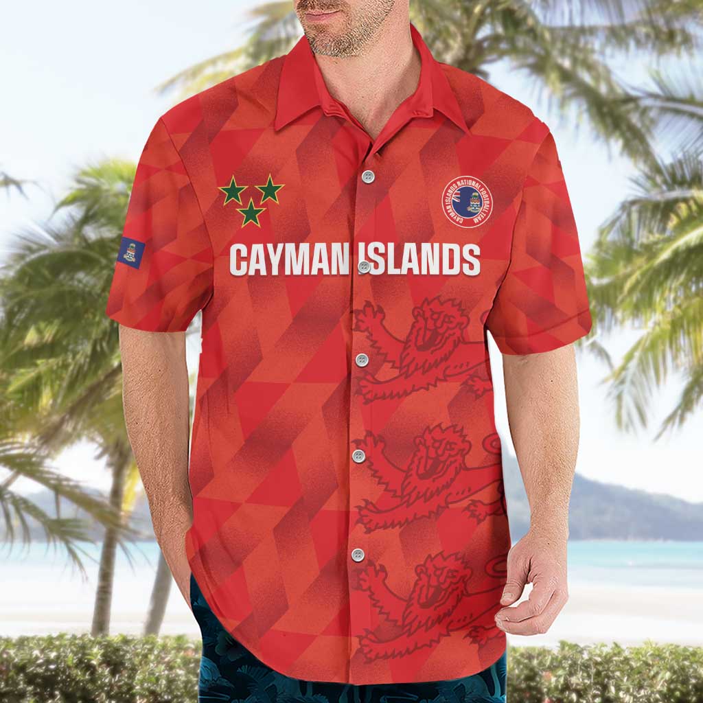 Custom Cayman Islands Football Hawaiian Shirt 2025 Go Champions - Wonder Print Shop