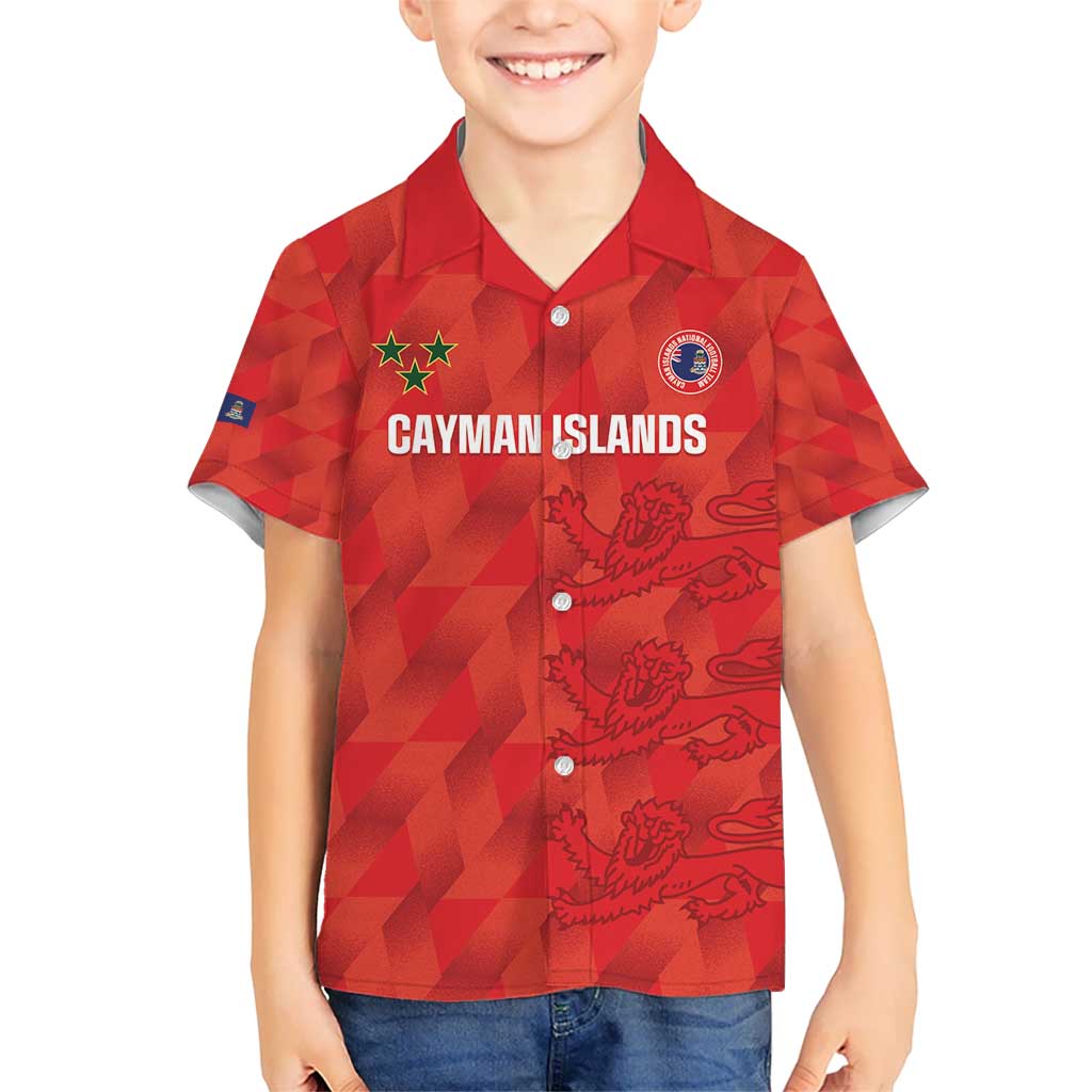 Custom Cayman Islands Football Kid Hawaiian Shirt 2025 Go Champions - Wonder Print Shop
