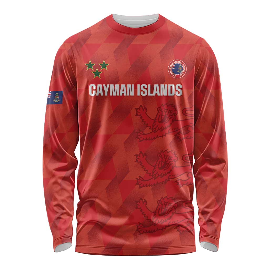 Custom Cayman Islands Football Long Sleeve Shirt 2025 Go Champions - Wonder Print Shop