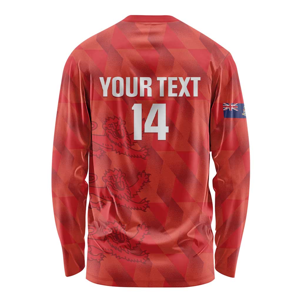Custom Cayman Islands Football Long Sleeve Shirt 2025 Go Champions - Wonder Print Shop