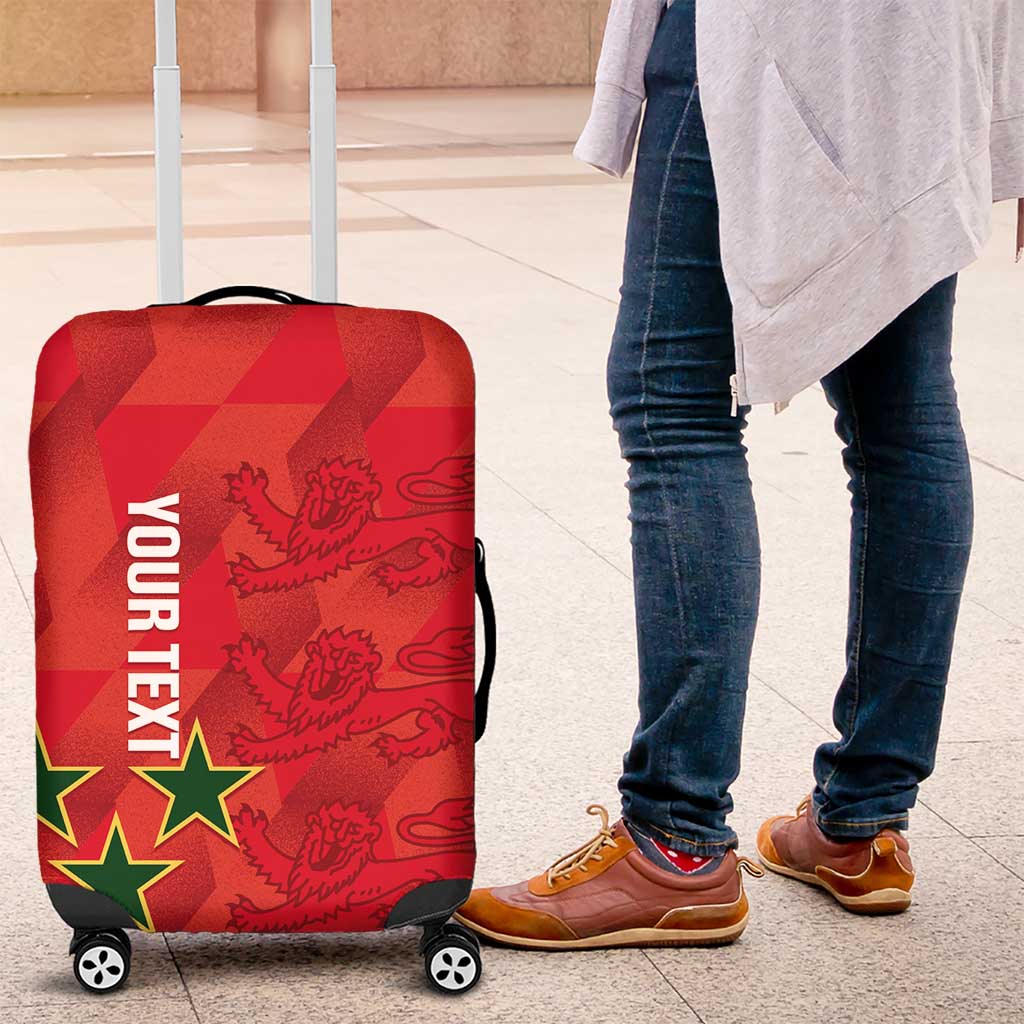 Custom Cayman Islands Football Luggage Cover 2025 Go Champions - Wonder Print Shop