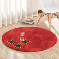 Custom Cayman Islands Football Round Carpet 2025 Go Champions - Wonder Print Shop