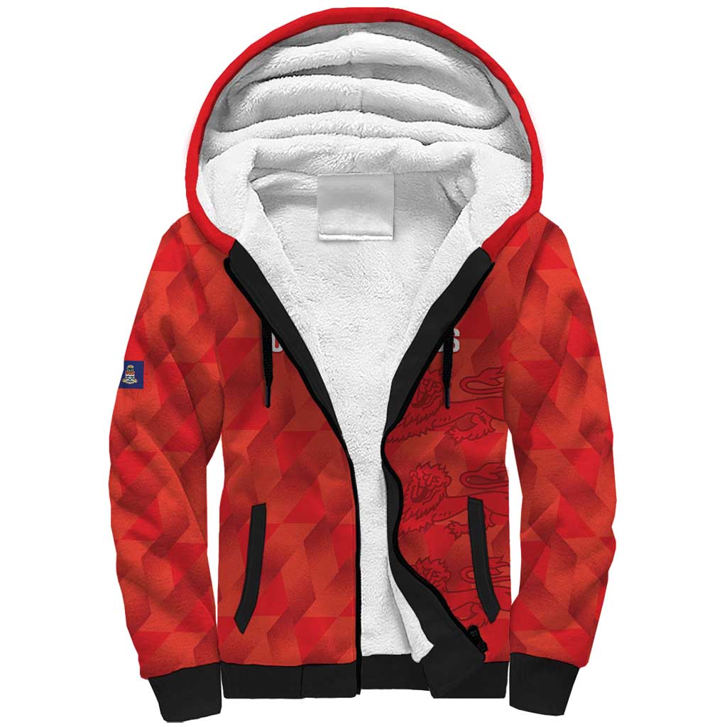Custom Cayman Islands Football Sherpa Hoodie 2025 Go Champions - Wonder Print Shop