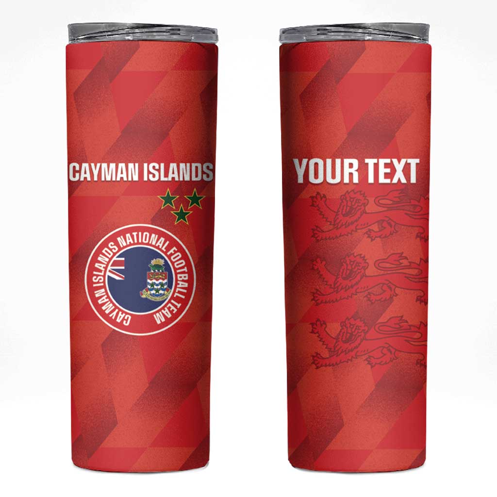 Custom Cayman Islands Football Skinny Tumbler 2025 Go Champions - Wonder Print Shop