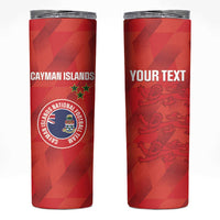 Custom Cayman Islands Football Skinny Tumbler 2025 Go Champions - Wonder Print Shop