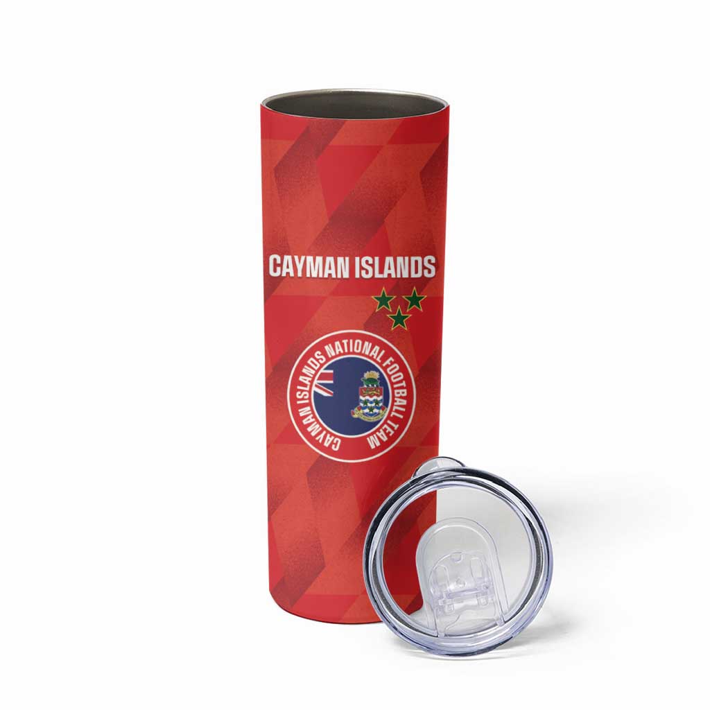 Custom Cayman Islands Football Skinny Tumbler 2025 Go Champions - Wonder Print Shop