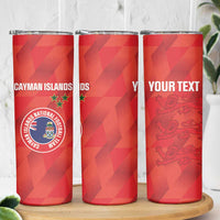 Custom Cayman Islands Football Skinny Tumbler 2025 Go Champions - Wonder Print Shop