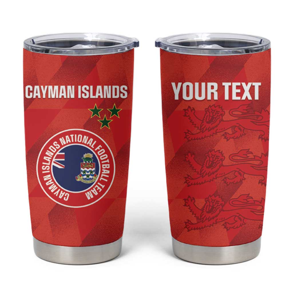 Custom Cayman Islands Football Tumbler Cup 2025 Go Champions - Wonder Print Shop