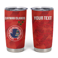Custom Cayman Islands Football Tumbler Cup 2025 Go Champions - Wonder Print Shop