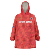 Custom Cayman Islands Football Wearable Blanket Hoodie 2025 Go Champions - Wonder Print Shop