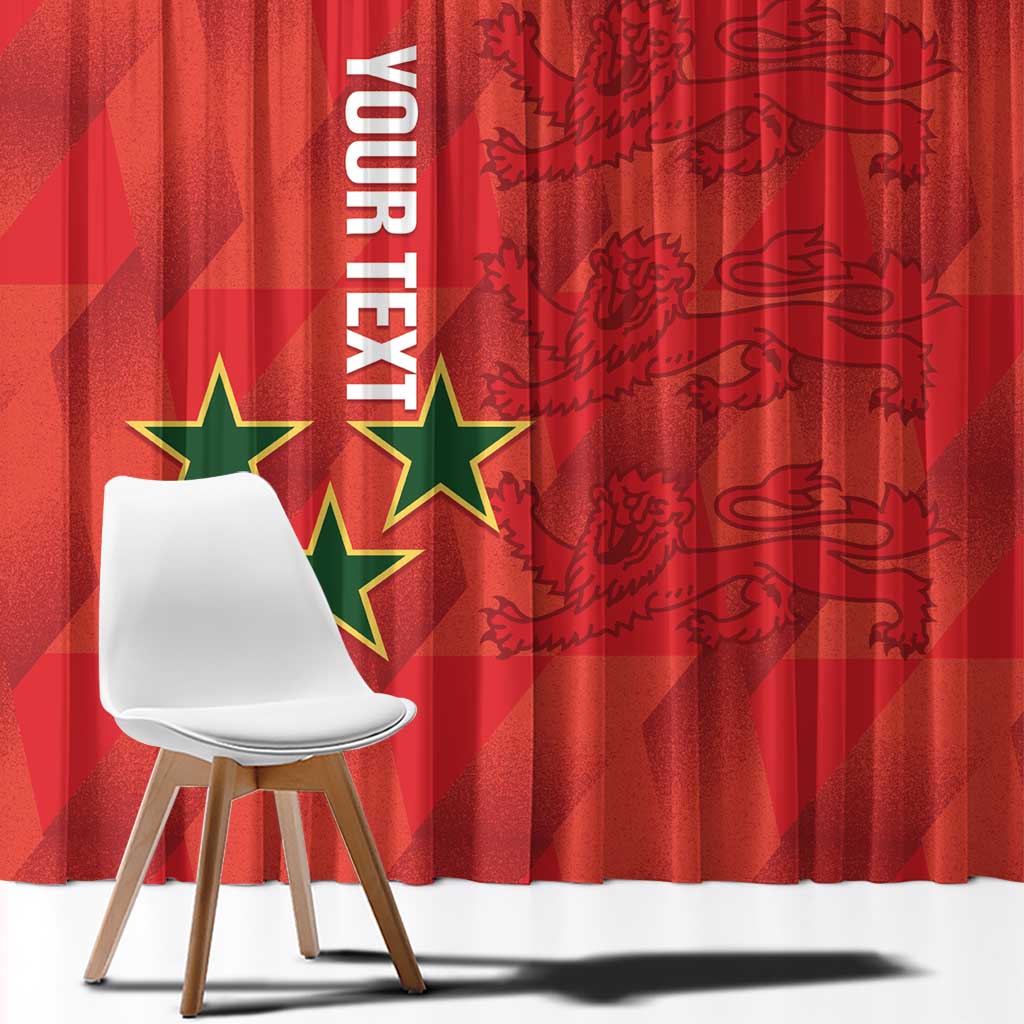 Custom Cayman Islands Football Window Curtain 2025 Go Champions - Wonder Print Shop