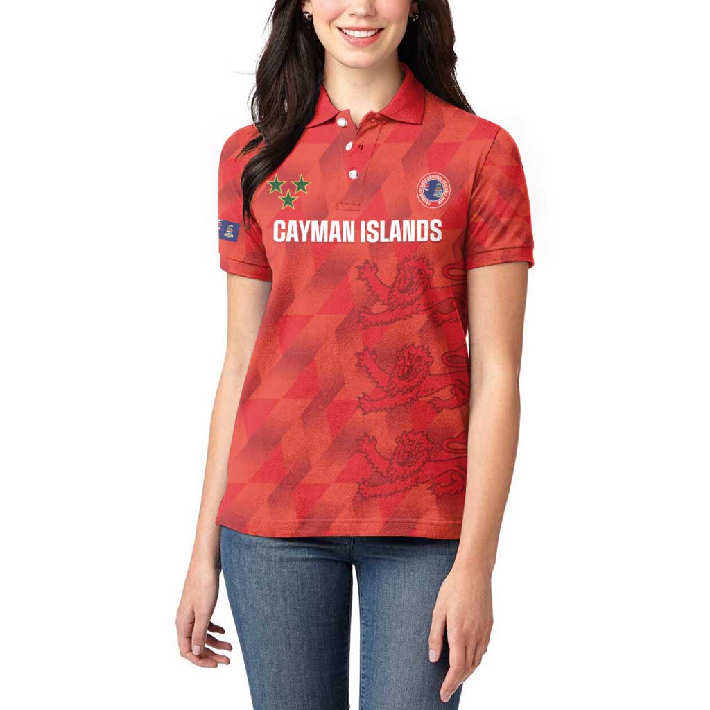 Custom Cayman Islands Football Women Polo Shirt 2025 Go Champions - Wonder Print Shop