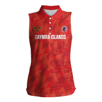 Custom Cayman Islands Football Women Sleeveless Polo Shirt 2025 Go Champions - Wonder Print Shop
