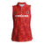 Custom Cayman Islands Football Women Sleeveless Polo Shirt 2025 Go Champions - Wonder Print Shop