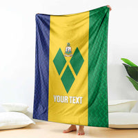 Custom Saint Vincent and the Grenadines Football Blanket Go Champions Vincy Heat
