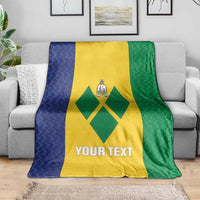Custom Saint Vincent and the Grenadines Football Blanket Go Champions Vincy Heat