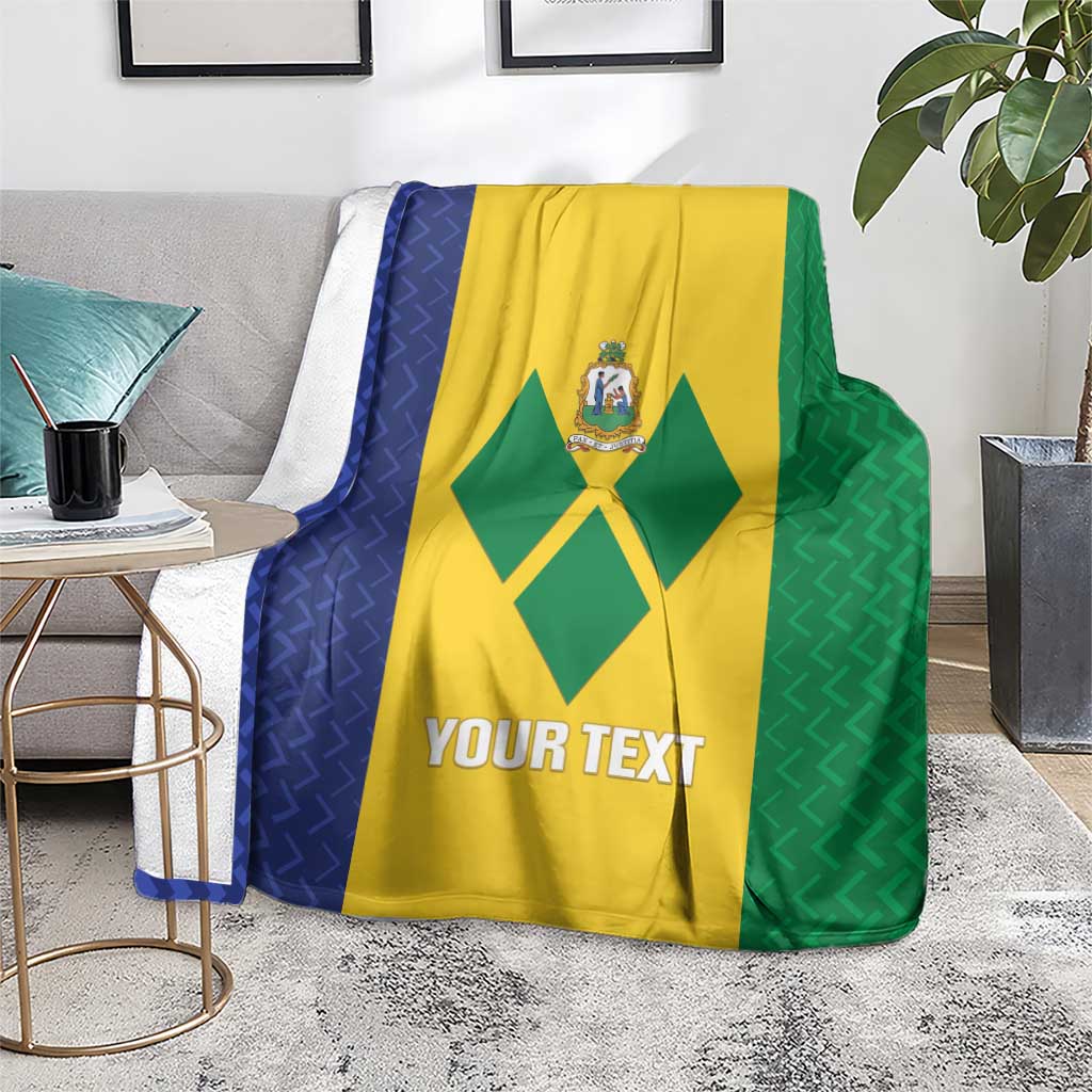 Custom Saint Vincent and the Grenadines Football Blanket Go Champions Vincy Heat