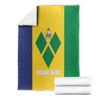 Custom Saint Vincent and the Grenadines Football Blanket Go Champions Vincy Heat