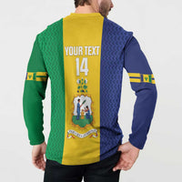 Custom Saint Vincent and the Grenadines Football Button Sweatshirt Go Champions Vincy Heat - Wonder Print Shop