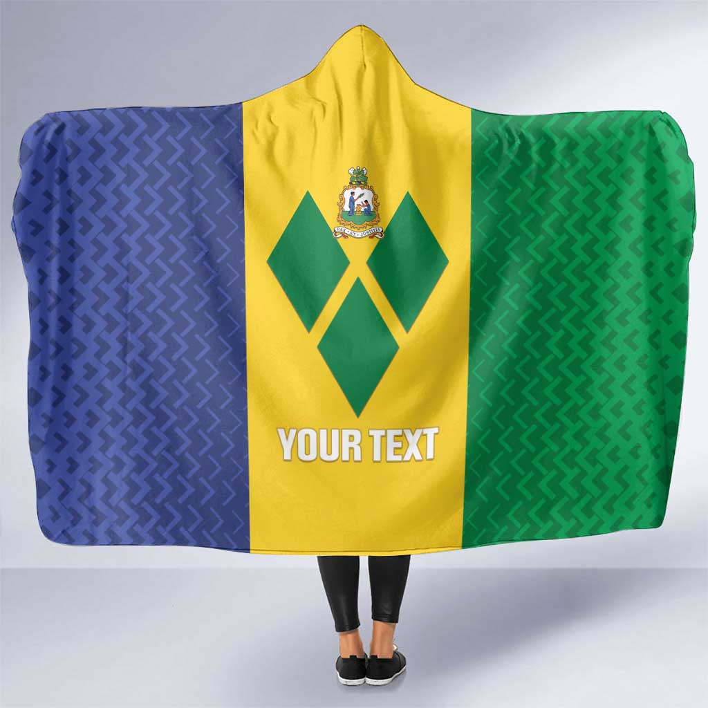 Custom Saint Vincent and the Grenadines Football Hooded Blanket Go Champions Vincy Heat - Wonder Print Shop