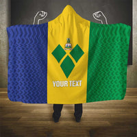 Custom Saint Vincent and the Grenadines Football Hooded Blanket Go Champions Vincy Heat - Wonder Print Shop