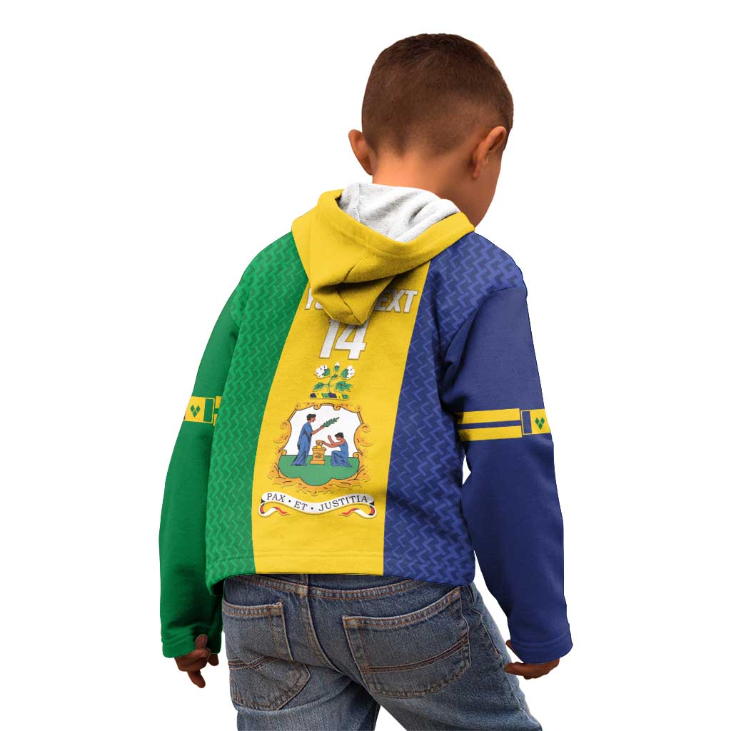 Custom Saint Vincent and the Grenadines Football Kid Hoodie Go Champions Vincy Heat - Wonder Print Shop