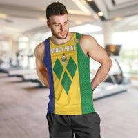Custom Saint Vincent and the Grenadines Football Men Tank Top Go Champions Vincy Heat - Wonder Print Shop