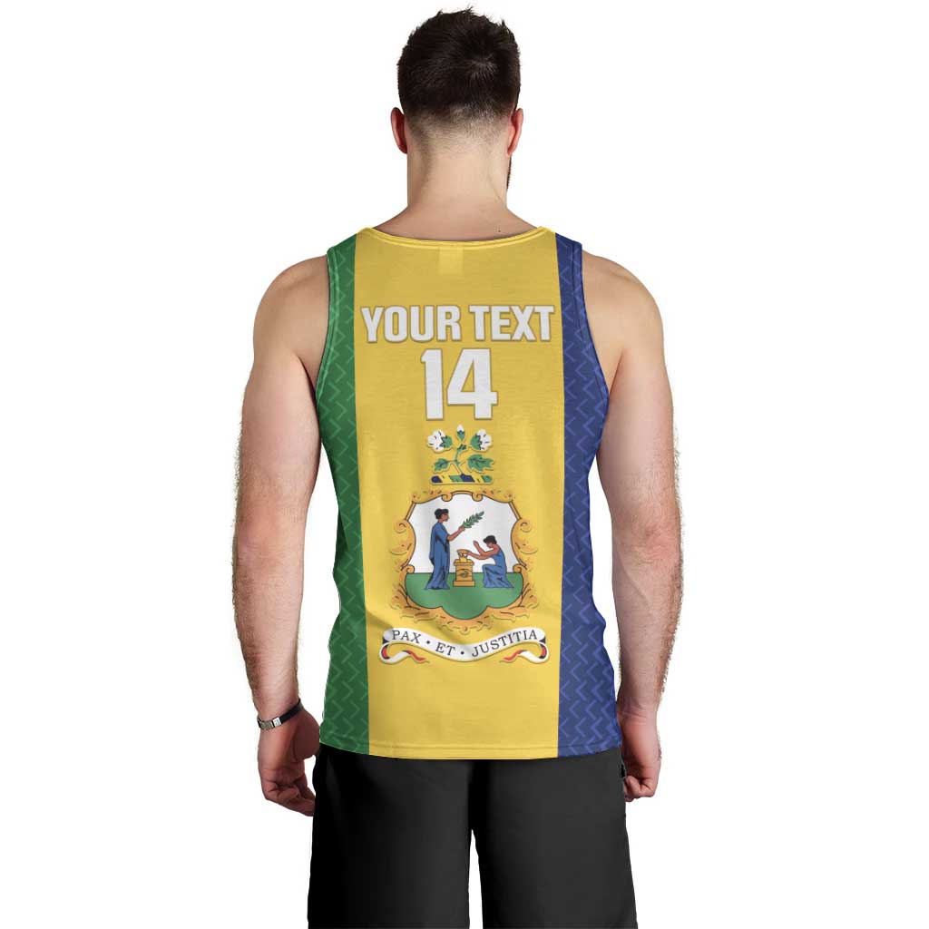 Custom Saint Vincent and the Grenadines Football Men Tank Top Go Champions Vincy Heat - Wonder Print Shop