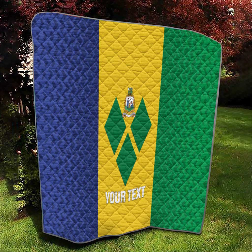 Custom Saint Vincent and the Grenadines Football Quilt Go Champions Vincy Heat - Wonder Print Shop