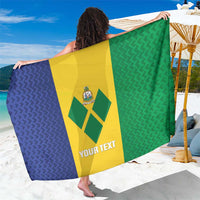 Custom Saint Vincent and the Grenadines Football Sarong Go Champions Vincy Heat - Wonder Print Shop
