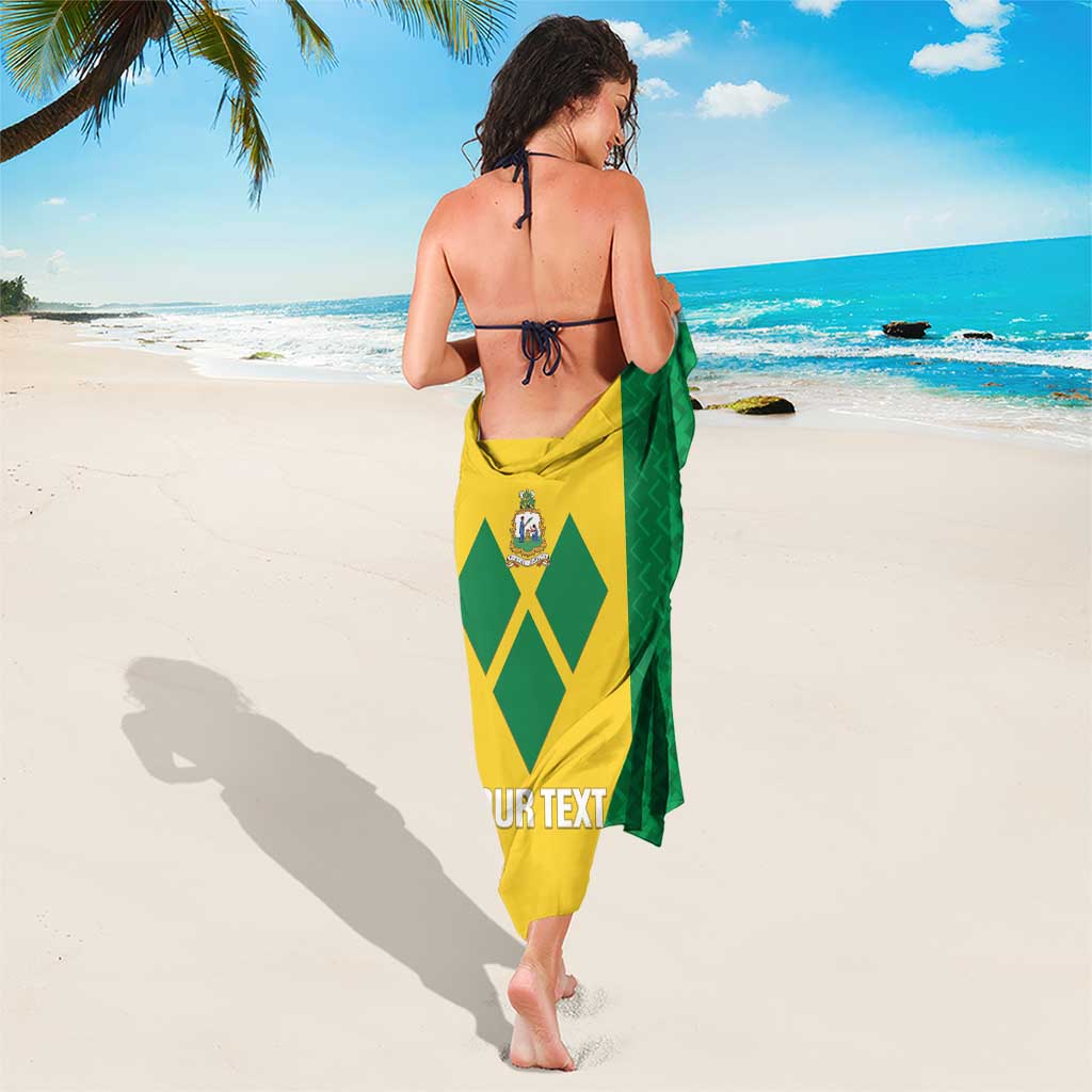 Custom Saint Vincent and the Grenadines Football Sarong Go Champions Vincy Heat - Wonder Print Shop