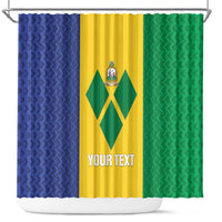 Custom Saint Vincent and the Grenadines Football Shower Curtain Go Champions Vincy Heat - Wonder Print Shop