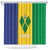 Custom Saint Vincent and the Grenadines Football Shower Curtain Go Champions Vincy Heat - Wonder Print Shop