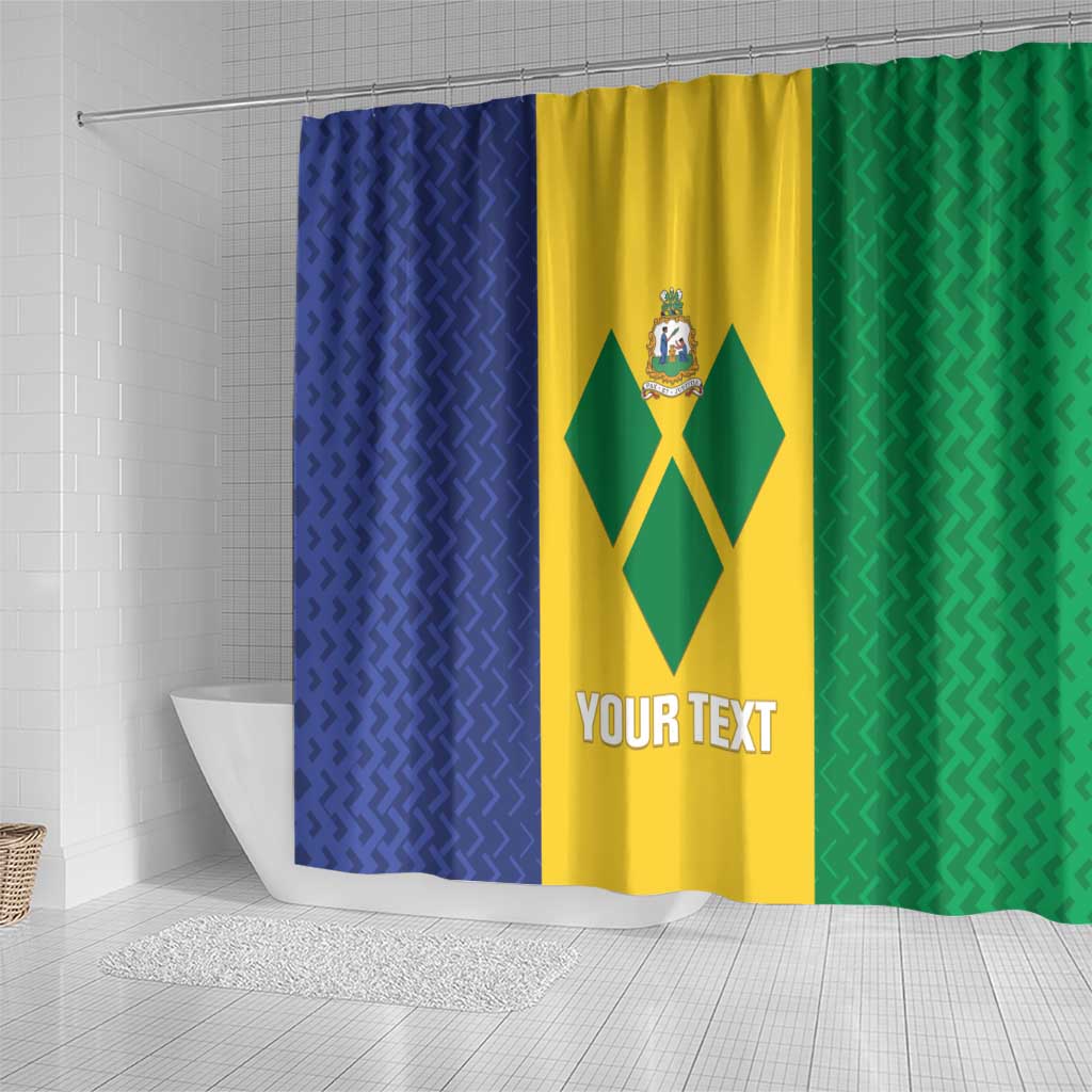 Custom Saint Vincent and the Grenadines Football Shower Curtain Go Champions Vincy Heat - Wonder Print Shop