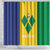 Custom Saint Vincent and the Grenadines Football Shower Curtain Go Champions Vincy Heat - Wonder Print Shop