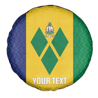 Custom Saint Vincent and the Grenadines Football Spare Tire Cover Go Champions Vincy Heat - Wonder Print Shop