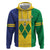 Custom Saint Vincent and the Grenadines Football Zip Hoodie Go Champions Vincy Heat - Wonder Print Shop