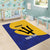 Custom Barbados Football Area Rug Go Champions Bajan Tridents
