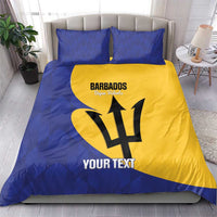 Custom Barbados Football Bedding Set Go Champions Bajan Tridents