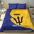 Custom Barbados Football Bedding Set Go Champions Bajan Tridents