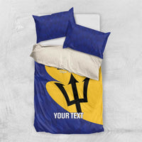 Custom Barbados Football Bedding Set Go Champions Bajan Tridents